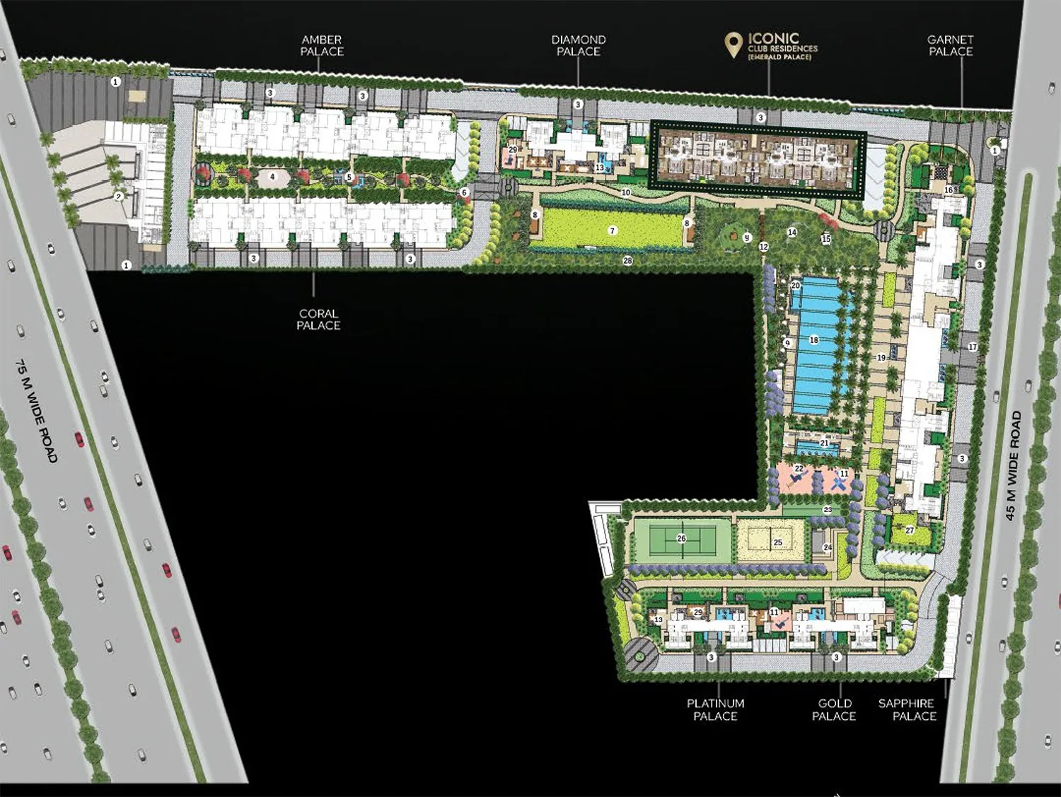 ACE Arte official site plan in Sector 150 Noida